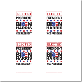 Biden Harris Elected Posters and Art